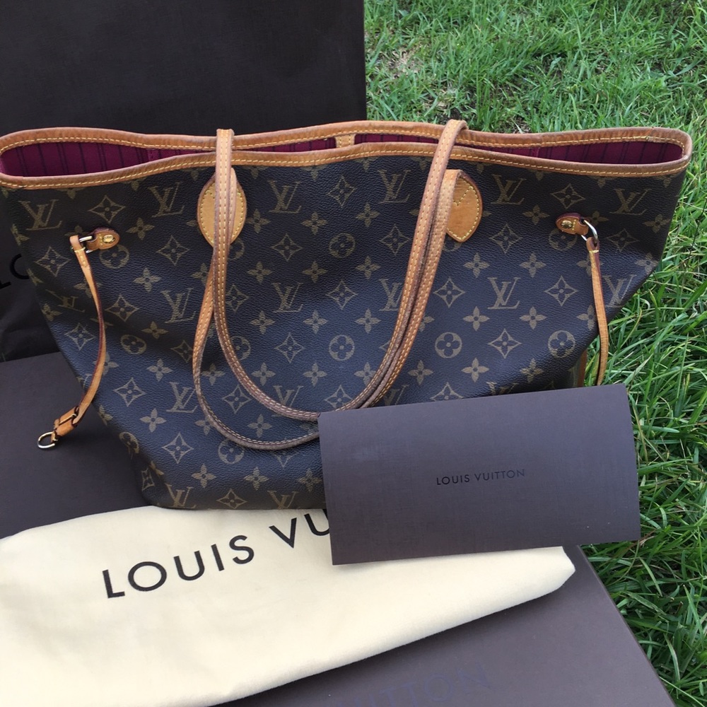 100% Authentic Louis Vuitton Monogram Neverfull
